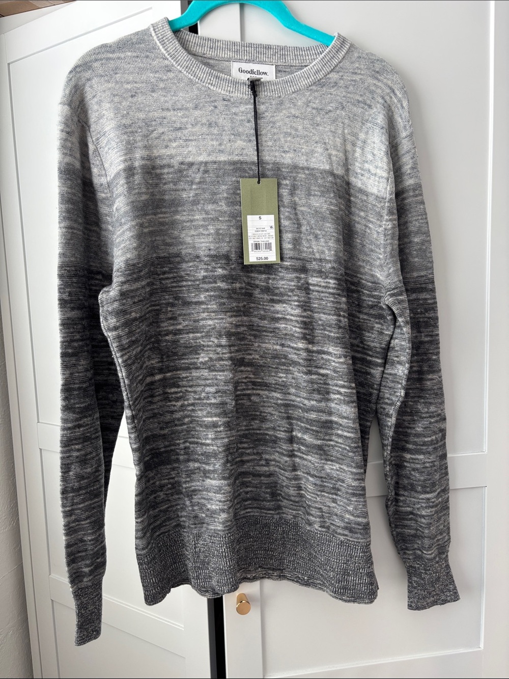 NWT Goodfellow & Co Gray Ombre Crewneck Sweater